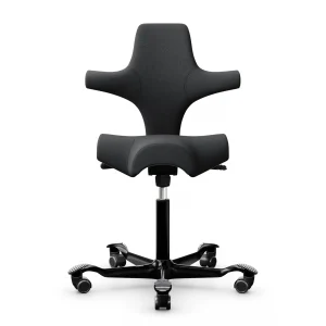 HAG Capisco 8106 ergonomischer Bürostuhl mit Sattelsitz Bezug Select anthrazit Gestell schwarz