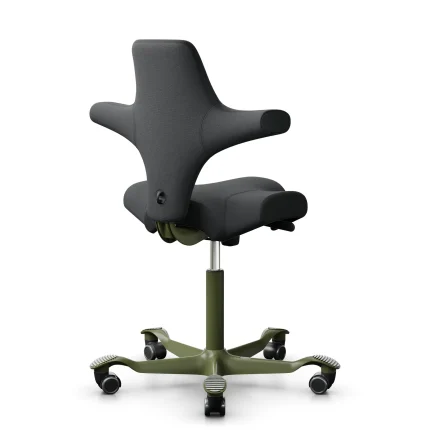 HAG Capisco 8106 ergonomischer Bürostuhl, Bezug Select anthrazit, Gestell Moss Grey