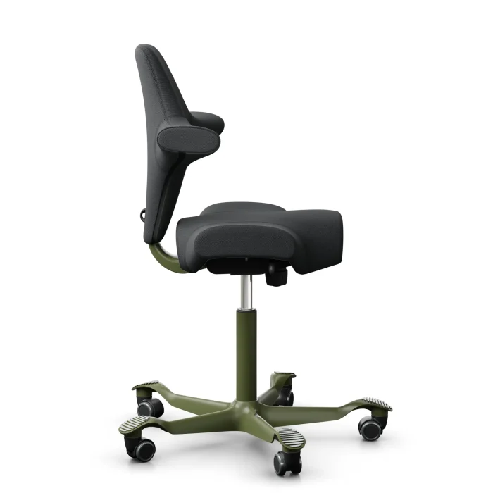 HAG Capisco 8106 ergonomischer Bürostuhl, Bezug Select anthrazit, Gestell Moss Grey