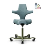 HAG Capisco 8106 Bürostuhl, Stoff Select, Gestell Moss Grey