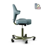 HAG Capisco 8106 Bürostuhl, Stoff Select, Gestell Moss Grey