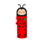 LEGAMI 2-in-1-Federmäppchen aus Silikon Ladybug „Get Lucky“