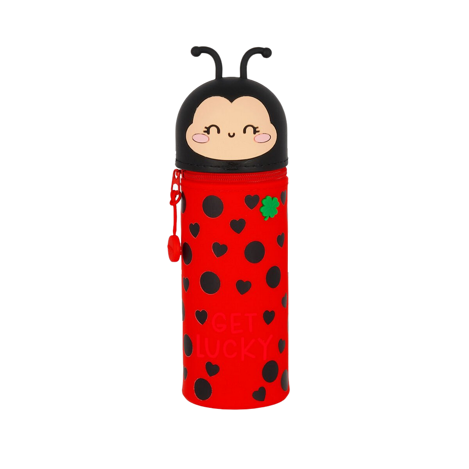 1. 2-in-1-Federmäppchen Ladybug LEGAMI 2-in-1-Federmäppchen aus Silikon Ladybug „Get Lucky“ – Bild 1