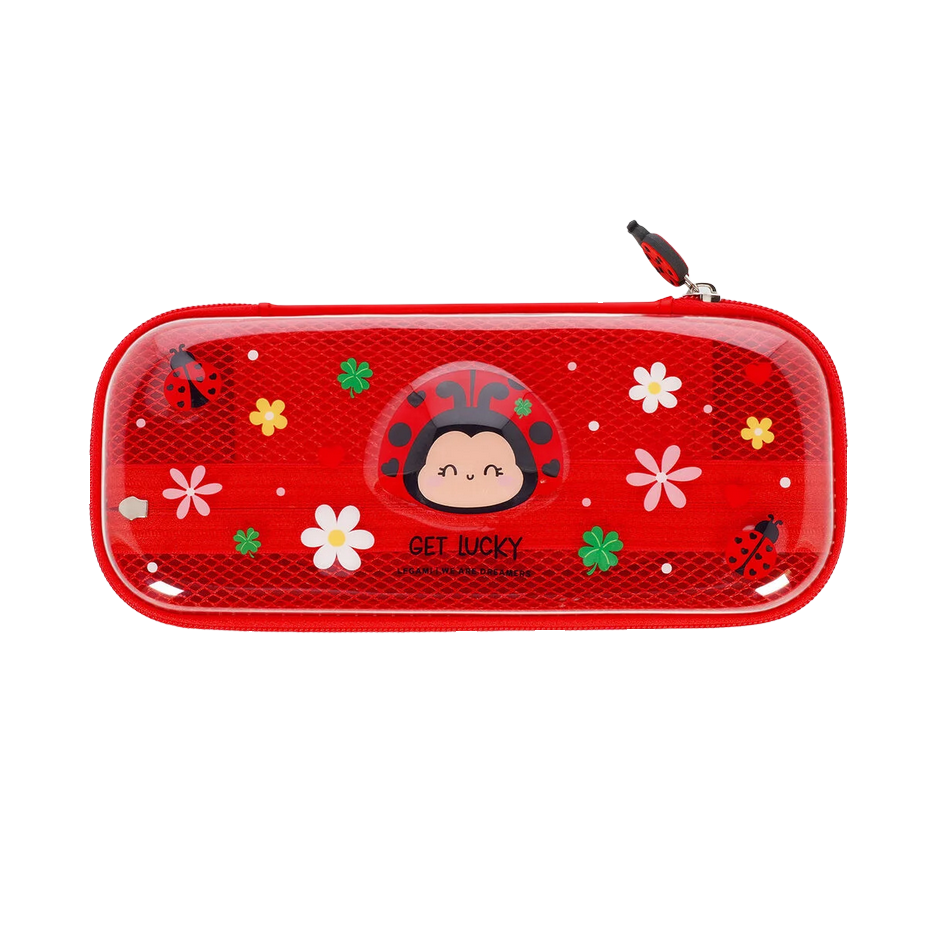 1. Hartschalen-Federmäppchen Ladybug LEGAMI Transparentes Hartschalen-Federmäppchen Ladybug - WonderWow – Bild 1