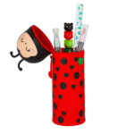 LEGAMI 2-in-1-Federmäppchen aus Silikon Ladybug „Get Lucky“ – Bild 2