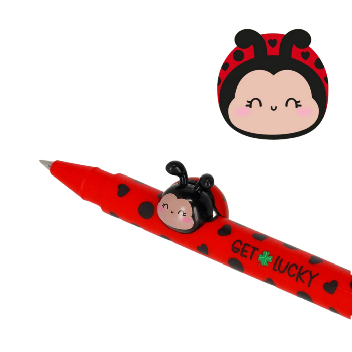 LEGAMI Gelstift mit Deko-Tierchen Ladybug „Get Lucky“ - Lovely Friends – Bild 2
