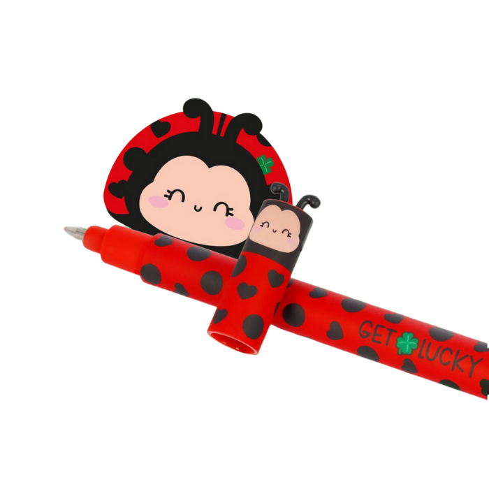 LEGAMI Löschbarer Gelstift Ladybug „Get Lucky“ - Erasable Pen – Bild 2