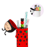 LEGAMI 2-in-1-Federmäppchen aus Silikon Ladybug „Get Lucky“ – Bild 3