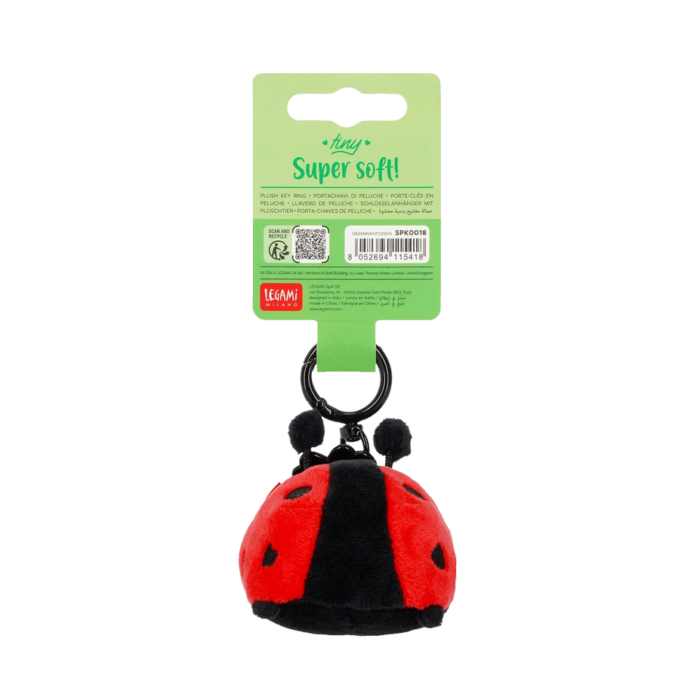 LEGAMI Plüsch-Schlüsselanhänger Ladybug - Tiny Super Soft! – Bild 4