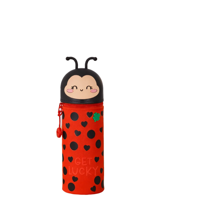 LEGAMI 2-in-1-Federmäppchen aus Silikon Ladybug „Get Lucky“ – Bild 6