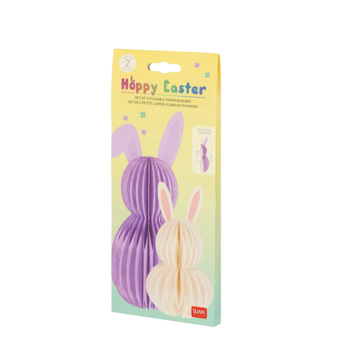LEGAMI Set mit 2 Faltbaren Häschen aus Papier - Hoppy Easter – Bild 6