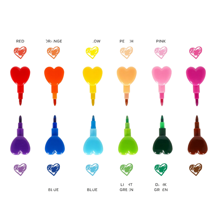 LEGAMI 12 Ineinandersteckbare Buntstifte - Dream in Colour – Bild 2