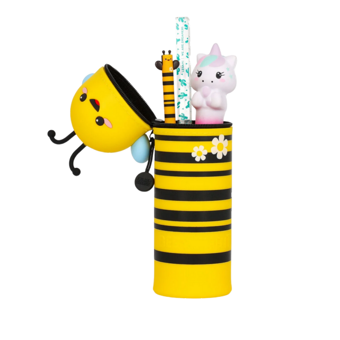 LEGAMI 2-in-1-Federmäppchen aus Silikon Bee „Bee Different“ – Bild 2