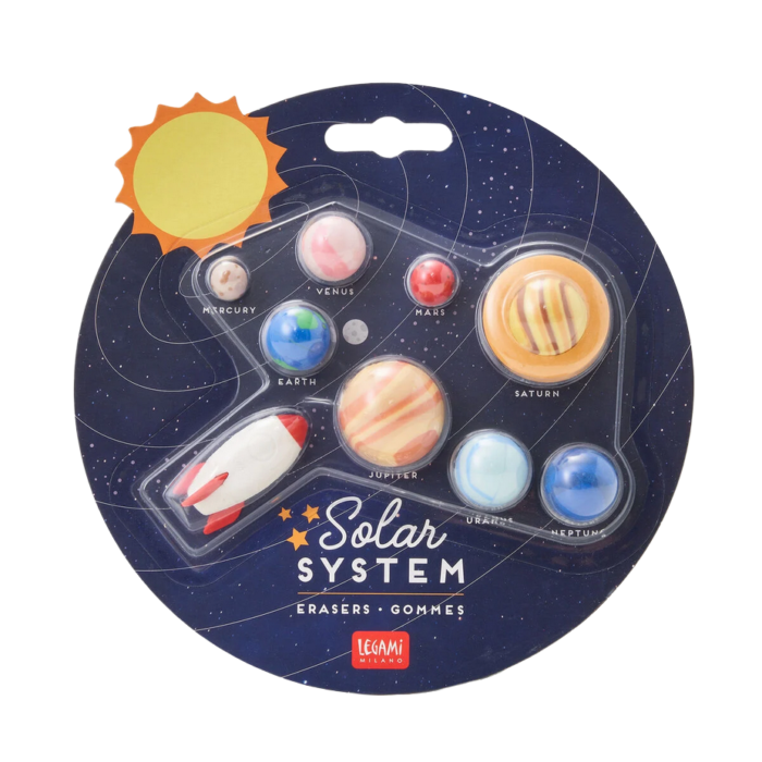 LEGAMI 9 Radiergummis im Set - Solar System – Bild 3