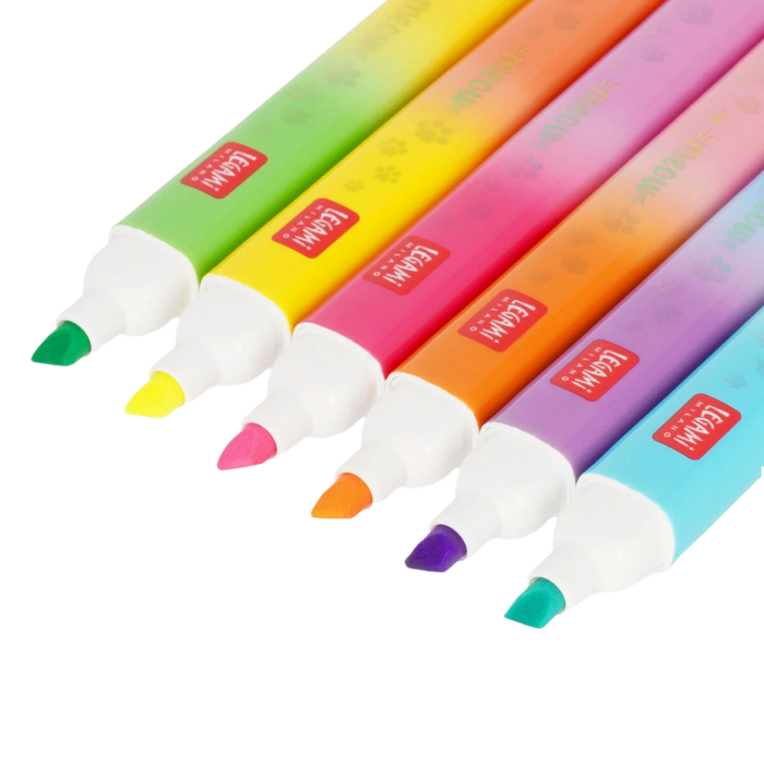 LEGAMI Set mit 6 Doppelspitzen-Textmarkern Kitty - Meow – Bild 4