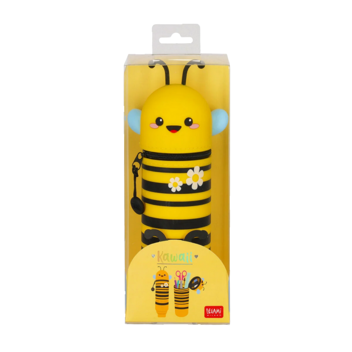 LEGAMI 2-in-1-Federmäppchen aus Silikon Bee „Bee Different“ – Bild 7