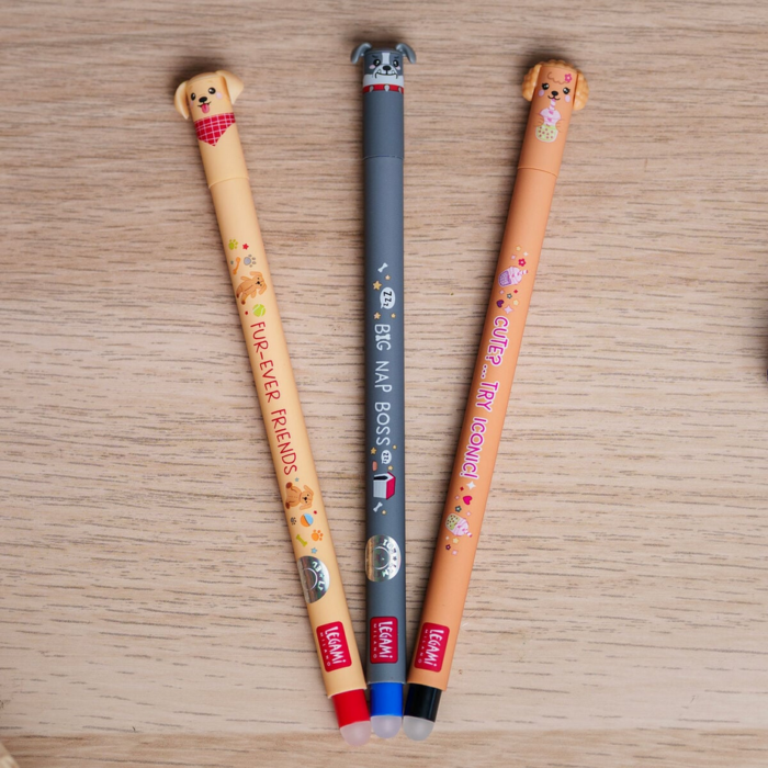 Legami Set mit 3 Löschbaren Gelstiften - Erasable Pen - Fur-ever Friends                     (Back to school 2026) – Bild 11
