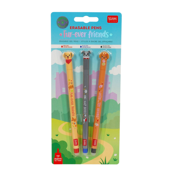 Legami Set mit 3 Löschbaren Gelstiften - Erasable Pen - Fur-ever Friends                     (Back to school 2026) – Bild 9