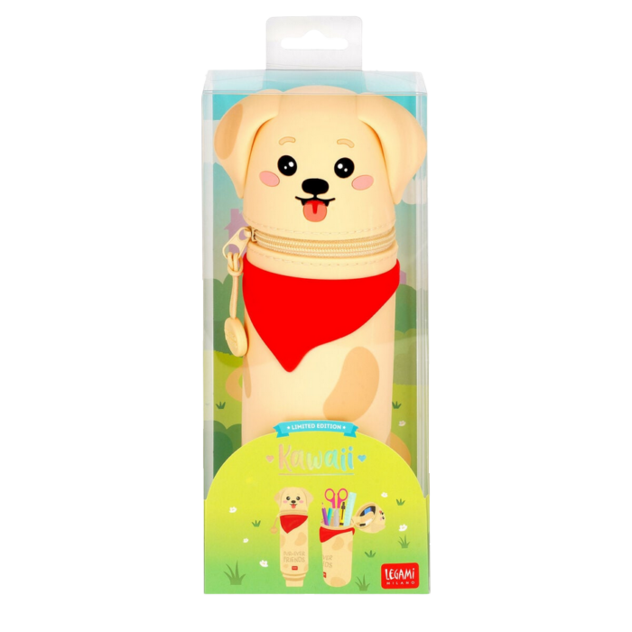 LEGAMI 2-in-1-Federmäppchen - Kawaii - Golden (Hund) – Bild 2