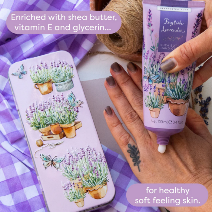 Heathcote & Ivory Englisch Lavender - Handcreme in der Dose – Bild 5