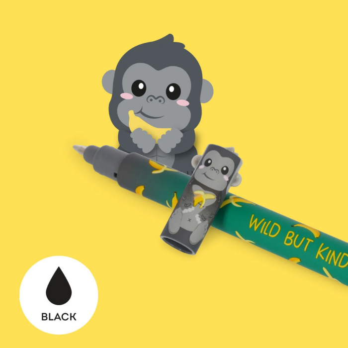 LEGAMI Löschbarer Gelstift Gorilla "Wild but Kind" - Erasable Pen – Bild 3